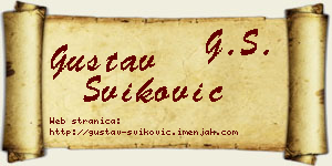 Gustav Šviković vizit kartica
